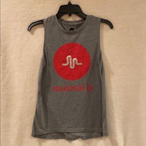 Musical.ly grey tank top